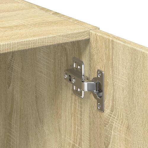 Skab 50x42,5x225 cm smalt konstrueret træ sonoma-eg