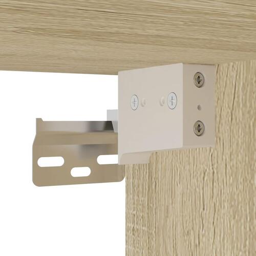 Skab 50x42,5x225 cm smalt konstrueret træ sonoma-eg