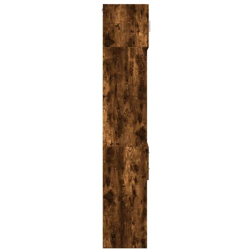 Skab 50x42,5x225 cm smalt konstrueret træ røget egetræsfarve