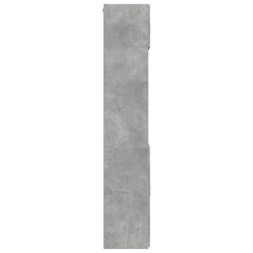 Skab 80x42,5x225 cm konstrueret træ betongrå