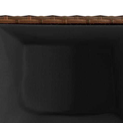 Plantekasser 2 stk. 36x30x32 cm polyrattan brun