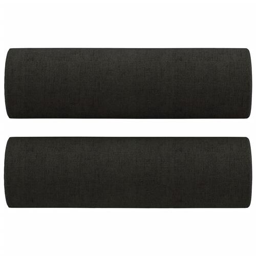 Sofasæt 4 dele med puder stof sort