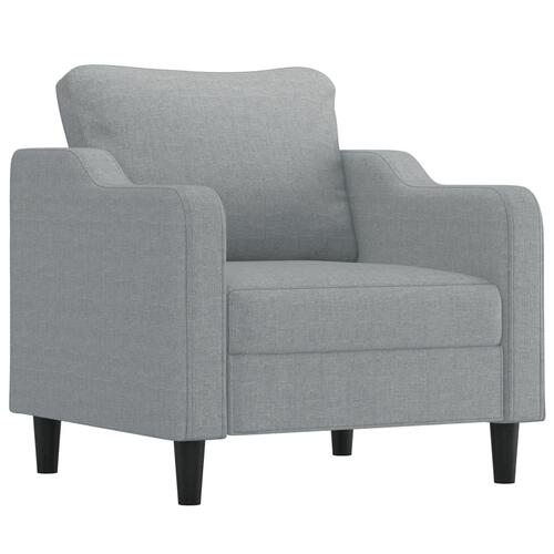 Sofasæt 4 dele med hynder stof lysegrå
