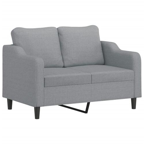 Sofasæt 4 dele med hynder stof lysegrå