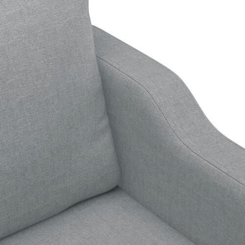 3 personers sofa med puder stof lysegrå