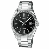 Herreur Casio DATE Sølvfarvet Multifunktion Sort (Ø 39 mm)