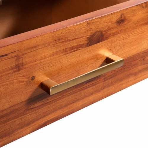 Konsolbord massivt akacietræ 70 x 30 x 75 cm