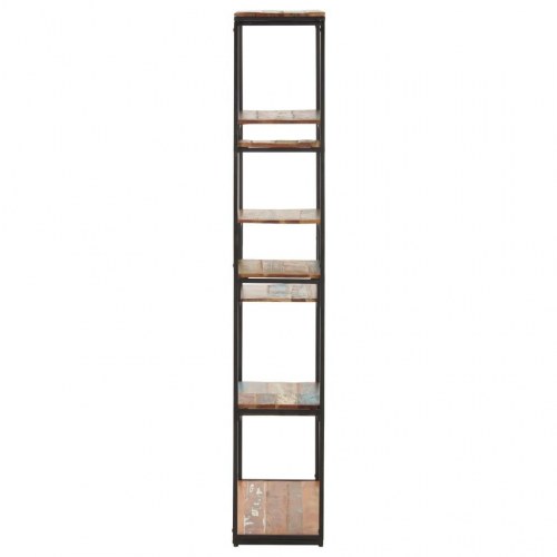 Bogreol 80x30x180 cm massivt genbrugstræ
