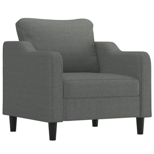 Sofasæt 4 dele med hynder stof mørkegrå