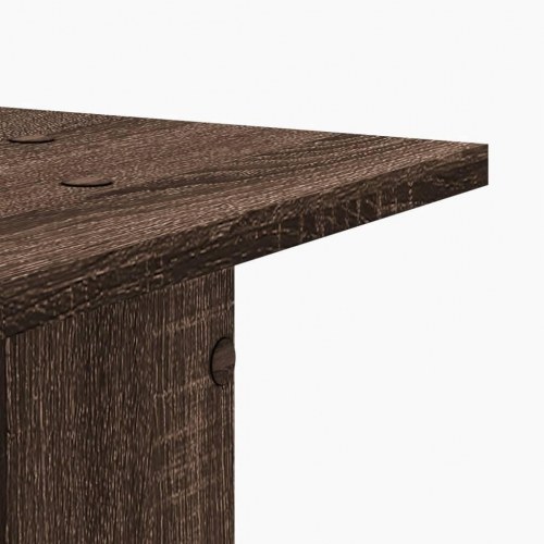 Plantestativer 2 stk. 30x30x95 cm konstrueret træ brunt eg