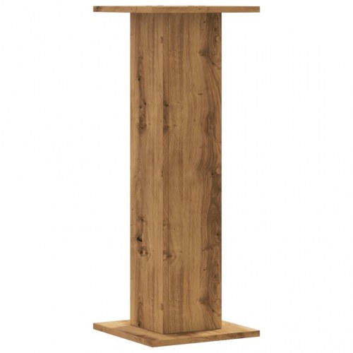 Plantestativer 2 stk. 30x30x80 cm konstrueret træ egetræsfarve