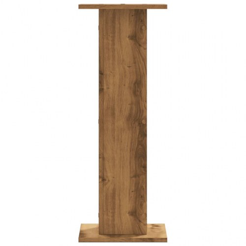 Plantestativer 2 stk. 30x30x80 cm konstrueret træ egetræsfarve