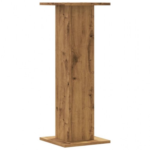 Plantestativer 2 stk. 30x30x80 cm konstrueret træ egetræsfarve