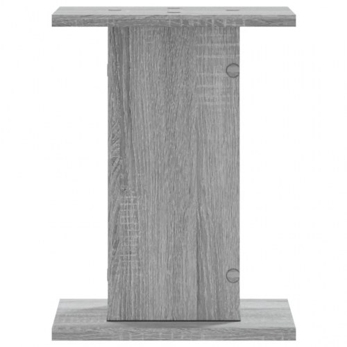 Plantestativer 2 stk. 30x30x40 cm konstrueret træ grå sonoma-eg