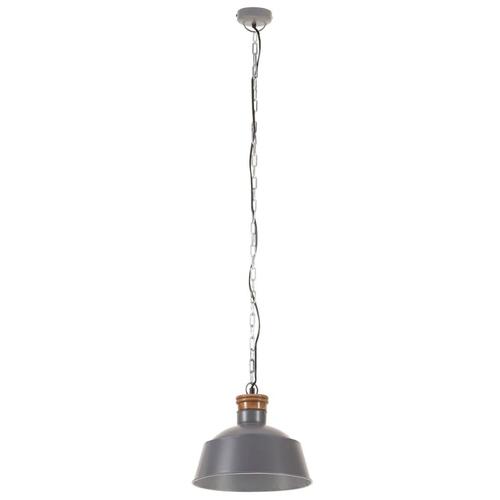 Industriel hængelampe 32 cm E27 grå