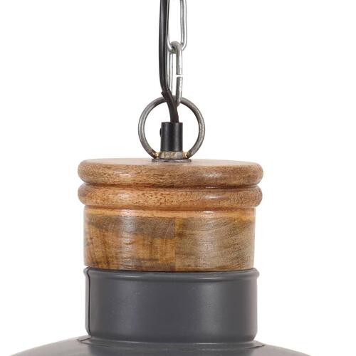 Industriel hængelampe 32 cm E27 grå