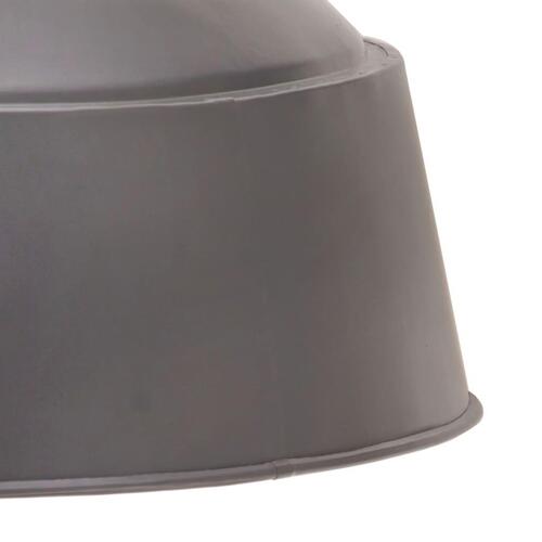 Industriel hængelampe 32 cm E27 grå