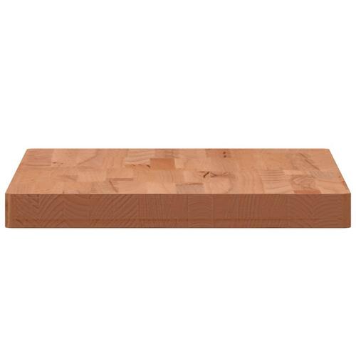 Bordplade til badeværelse 60x40x4 cm massivt bøgetræ
