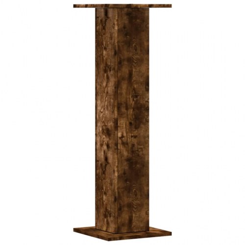 Plantestativer 2 stk. 30x30x95 cm konstrueret træ røget eg