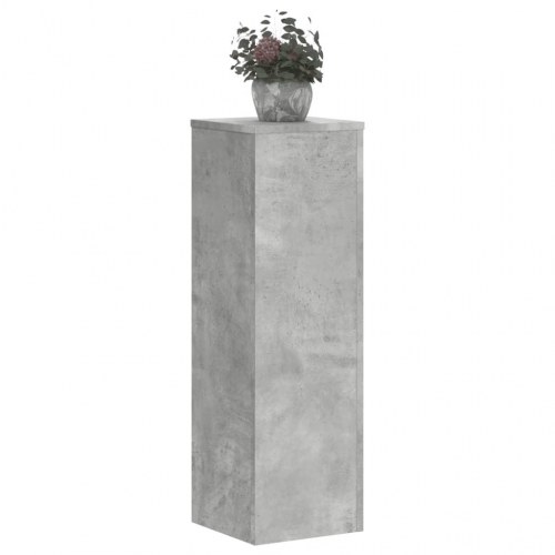Plantestativer 2 stk. 25×25×80 cm i konstrueret træ - betongrå