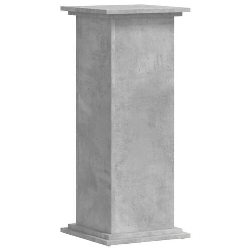 Plantestativ 33x33x80 cm konstrueret træ betongrå