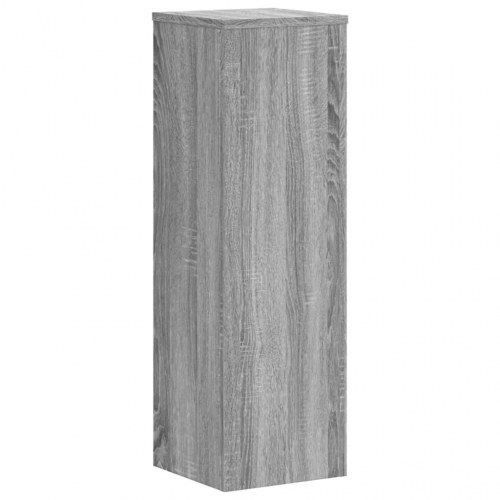Plantestativer 2 stk. 25 x 25 x 80 cm - grå sonoma-eg