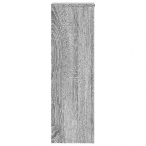 Plantestativer 2 stk. 25 x 25 x 80 cm - grå sonoma-eg