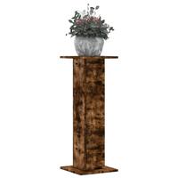 Plantestativer 2 stk. 30x30x80 cm konstrueret træ røget eg