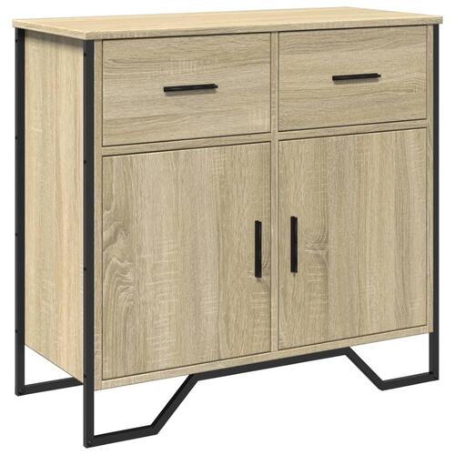 Skænk 79,5x35,5x74,5 cm konstrueret træ sonoma-eg