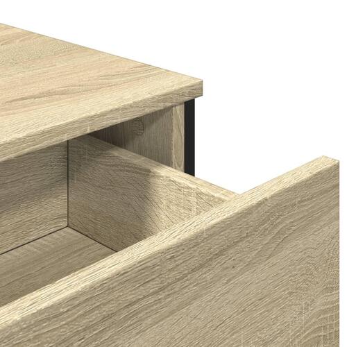 Skænk 79,5x35,5x74,5 cm konstrueret træ sonoma-eg