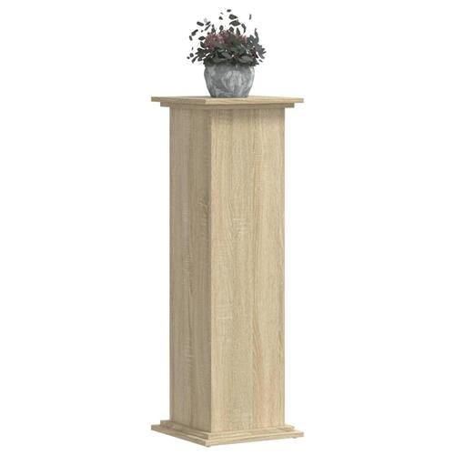 Plantestativ 33x33x100 cm konstrueret træ sonoma-eg
