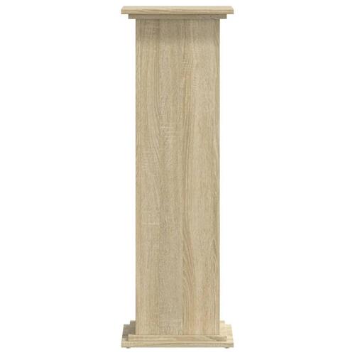 Plantestativ 33x33x100 cm konstrueret træ sonoma-eg