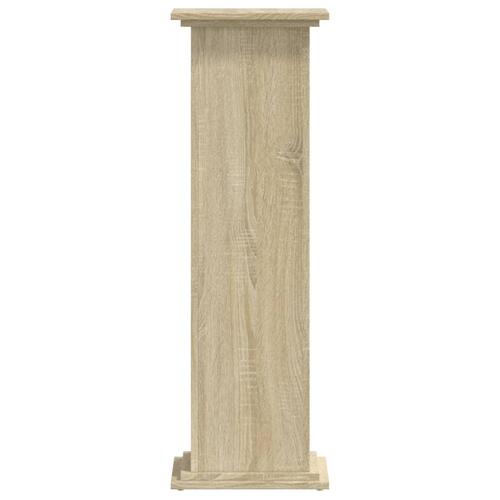 Plantestativ 33x33x100 cm konstrueret træ sonoma-eg