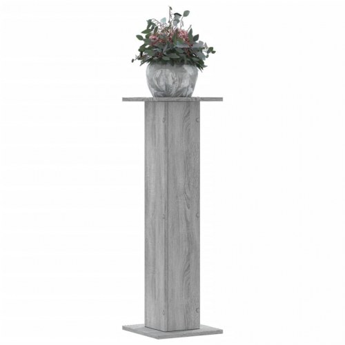 Plantestativer 2 stk. 30x30x95 cm konstrueret træ grå sonoma-eg