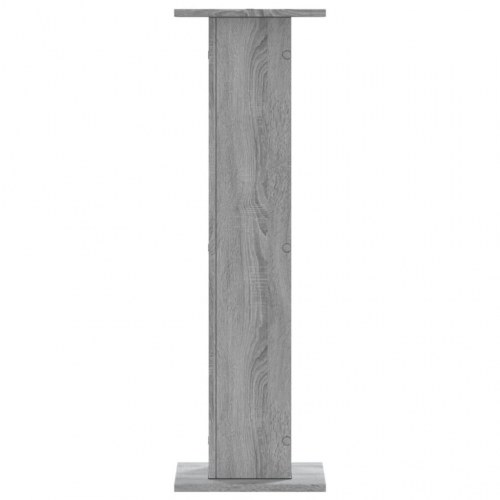 Plantestativer 2 stk. 30x30x95 cm konstrueret træ grå sonoma-eg