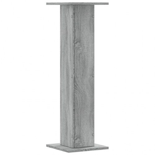 Plantestativer 2 stk. 30x30x95 cm konstrueret træ grå sonoma-eg