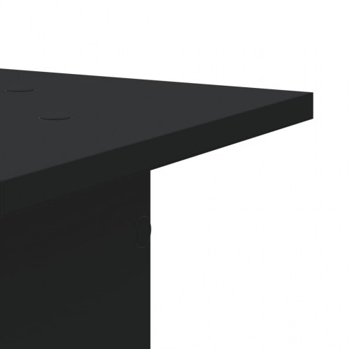 Plantestativer 2 stk. 30x30x80 cm konstrueret træ sort