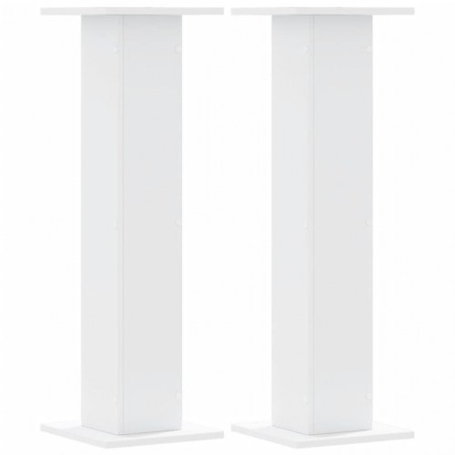 Plantestativer 2 stk. 30x30x95 cm konstrueret træ hvid