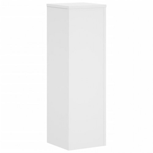 Plantestativer - sæt af 2, 25×25×80 cm, hvidt konstrueret træ