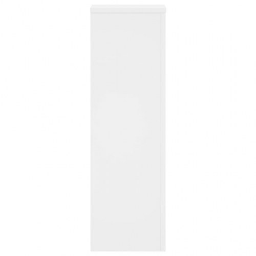 Plantestativer - sæt af 2, 25×25×80 cm, hvidt konstrueret træ