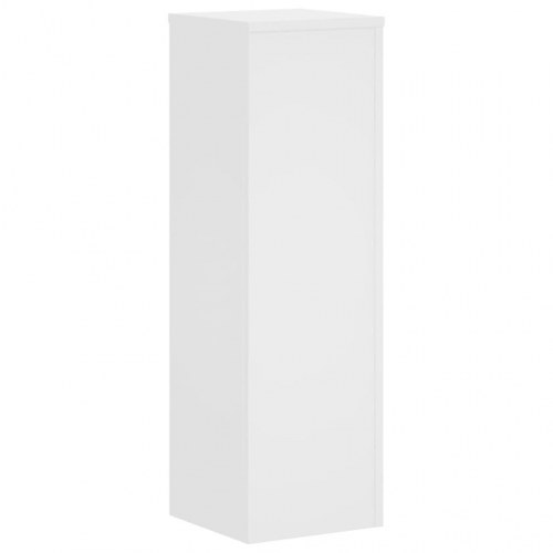 Plantestativer - sæt af 2, 25×25×80 cm, hvidt konstrueret træ