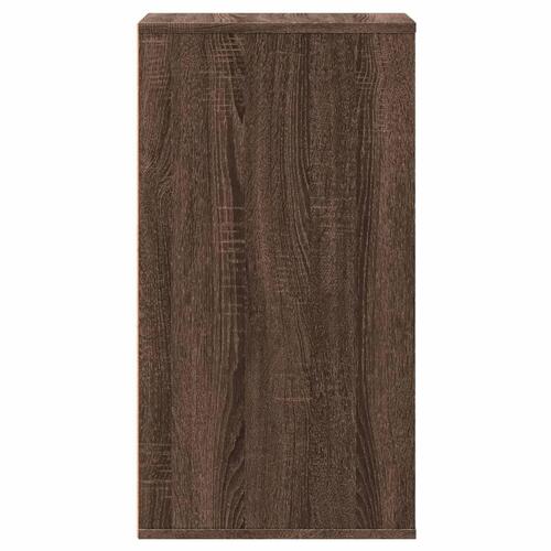 Kommode til hjørne 40x41x76cm konstrueret træ brun egetræsfarve