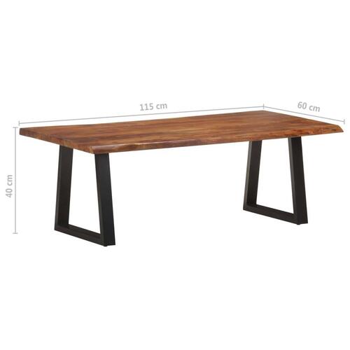 Sofabord 115x60x40 cm massivt akacietræ