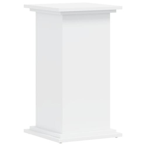 Plantestativ 33x33x60 cm konstrueret træ hvid
