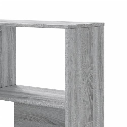 Bogreol til hjørne 85x85x140 cm 4 hylder konstrueret træ