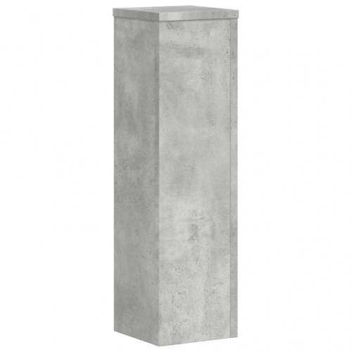 Plantestativer 2 stk. 17×17×60 cm i konstrueret træ - betongrå