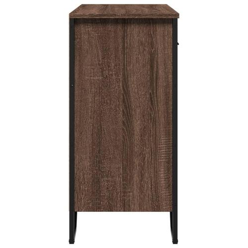 Skænk 79,5x35,5x74,5 cm konstrueret træ brun egetræsfarve