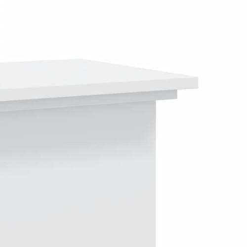 Plantestativ 33x33x100 cm konstrueret træ hvid