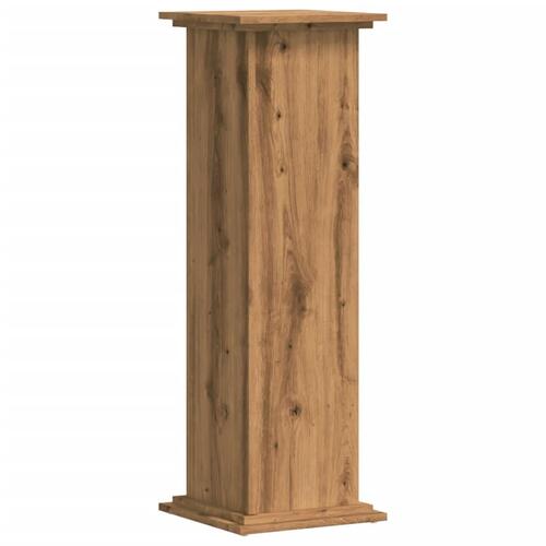 Plantestativ 33x33x100 cm konstrueret træ gammelt egetræslook