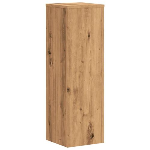 Plantestativer 2 stk. 25x25x80 cm konstrueret træ egetræsfarvet